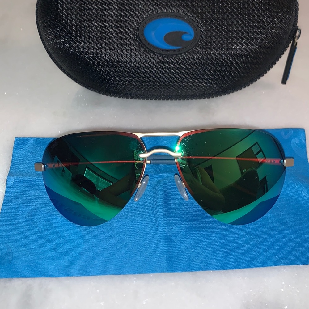 Costa Helo Gold Frame Green 580p Lens